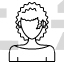 Curly Hair Avatar Woman