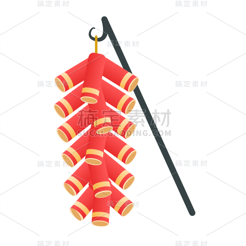 新春鞭炮主题贴纸