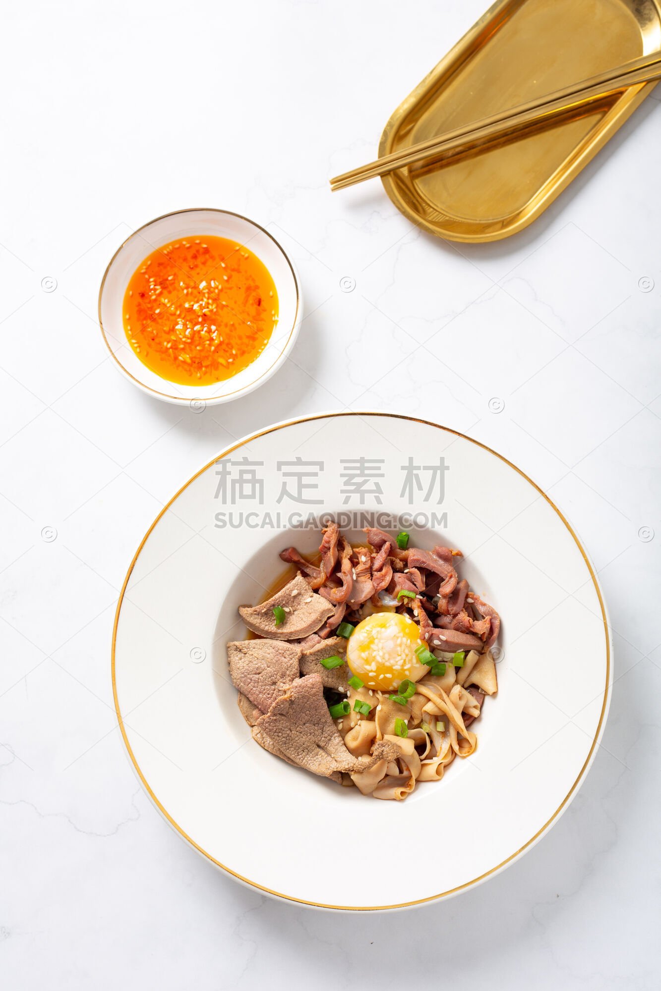 美食系列写实中式家常小吃鸭杂拼盘