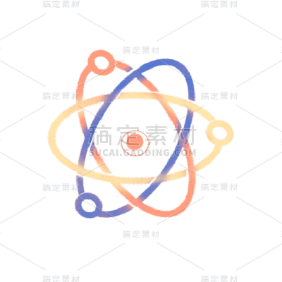 手绘风-科技贴纸-化学元素