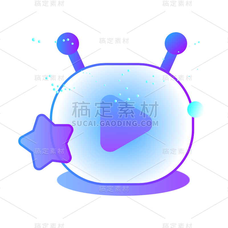 ICON-扁平科技风APPicon-播放器