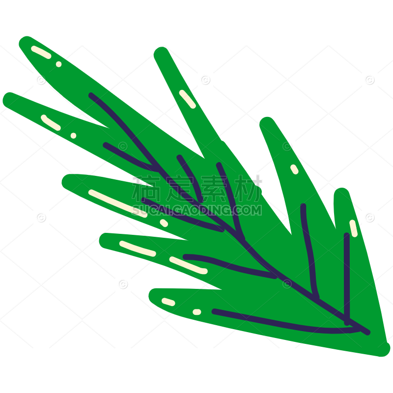 Green Leaf Sticker