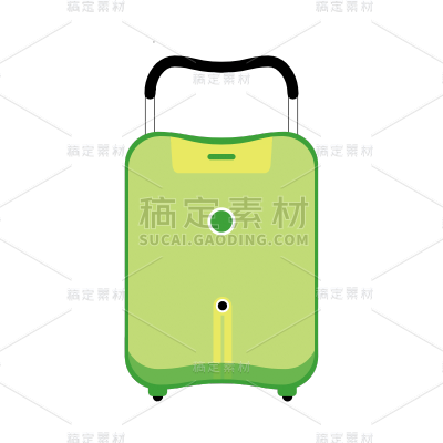 扁平-卡通行李箱旅游元素贴纸5