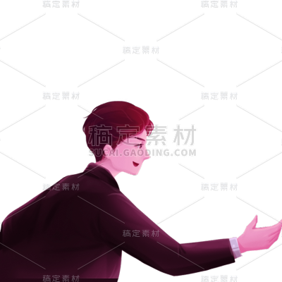 手绘-人物元素-男生