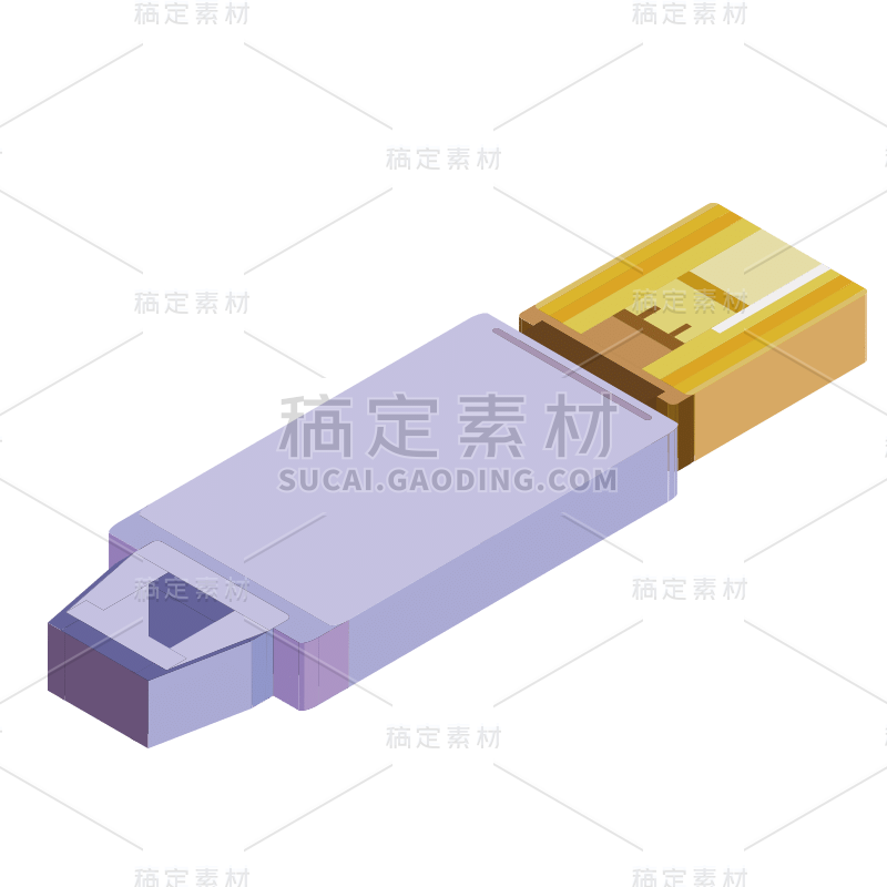 SVG-办公用品贴纸2-U盘