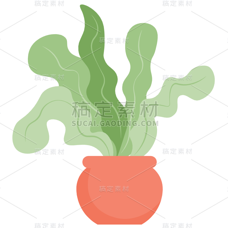 扁平-防诈骗元素贴纸植物-SVG_画板 1.svg