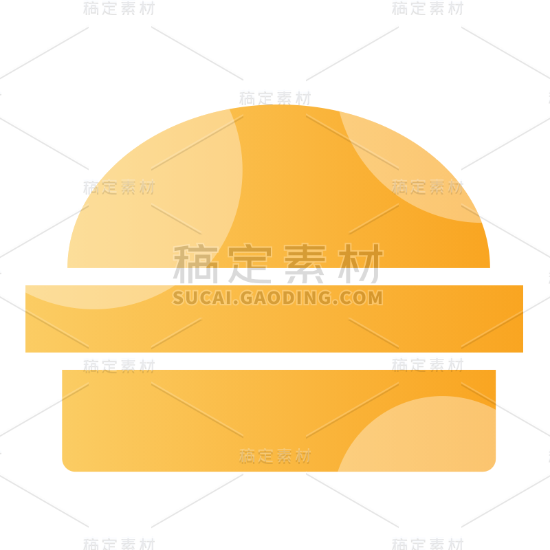 美食行业套系icon-汉堡