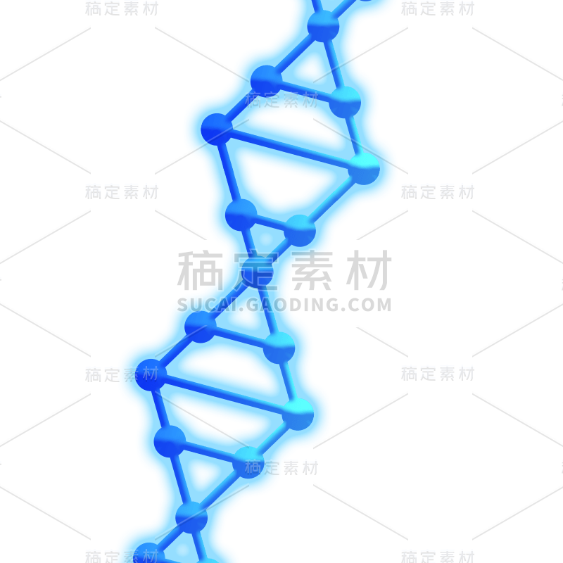 手绘-基因序列医疗元素贴纸9