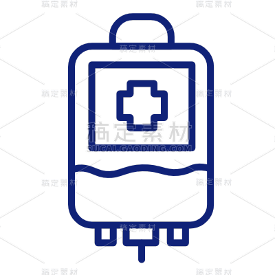 ICON-矢量简约医疗图标-输液