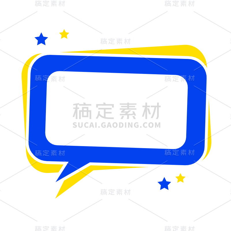 SVG-波普风对话气泡贴纸