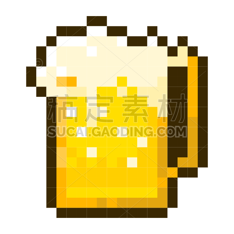 Beer Pixel Sticker