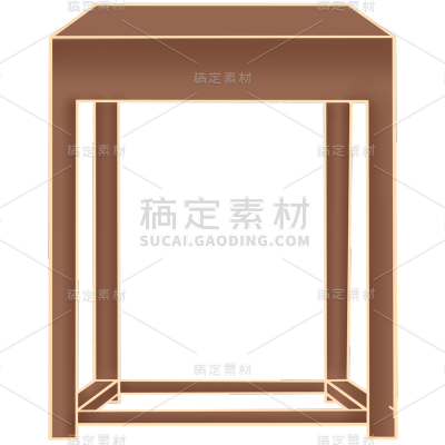 手绘-民国风旗袍女性人物贴纸桌子2