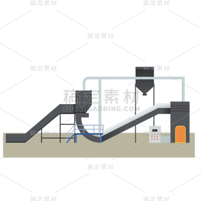 扁平-绿色生产元素