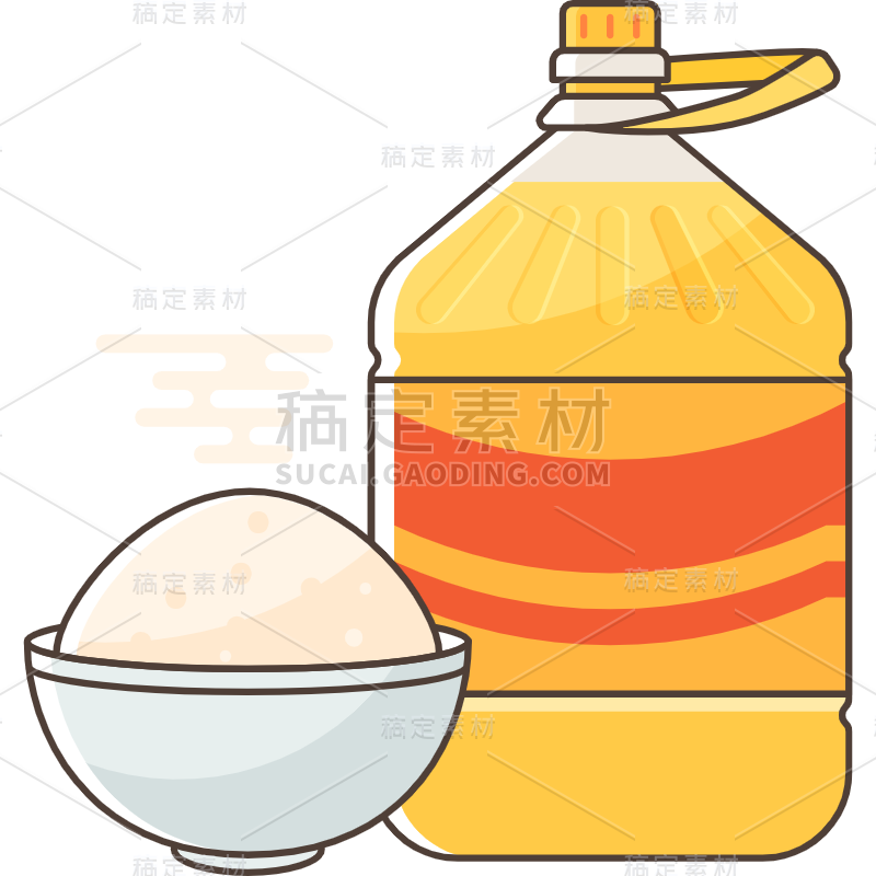 简约扁平风美食icon