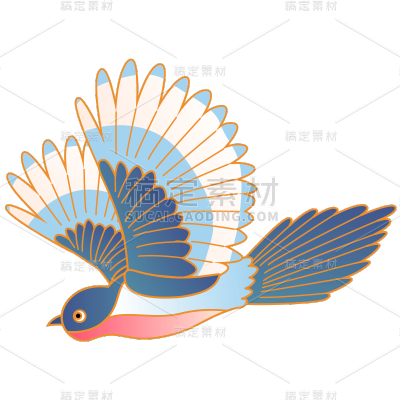 中国风-七夕情人节元素-喜鹊