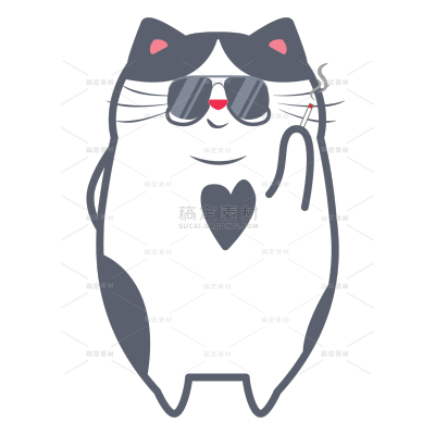 可爱萌宠元素主题素材-猫