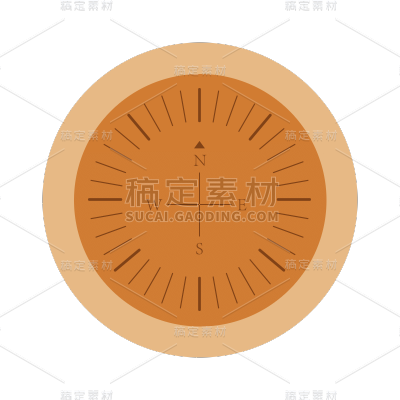 icon-手机图标元素-指南针