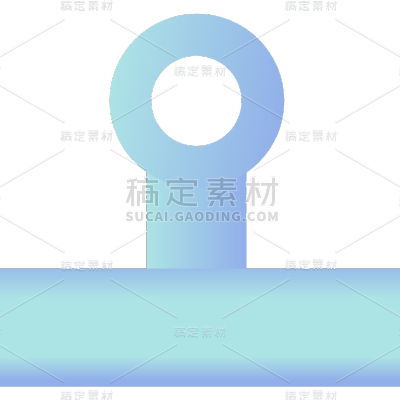 扁平涂鸦风装饰元素贴纸-夹子