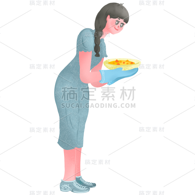 手绘肌理-同学聚会狂欢人物插画25