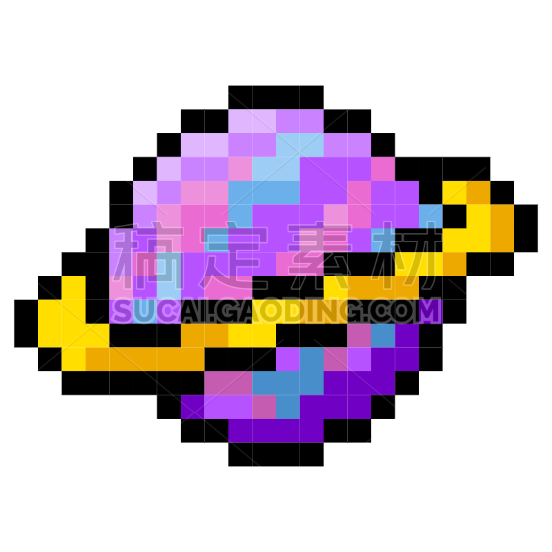 Planet Pixel Sticker