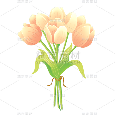 春天花卉贴纸