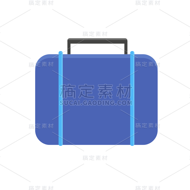 矢量风-扁平生活用品-手提包