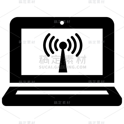 手绘-互联网icon-无线电