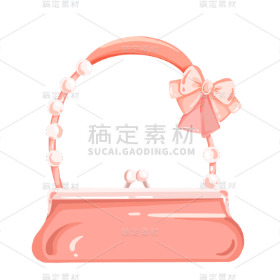 手绘插画-洛丽塔服饰1-包包