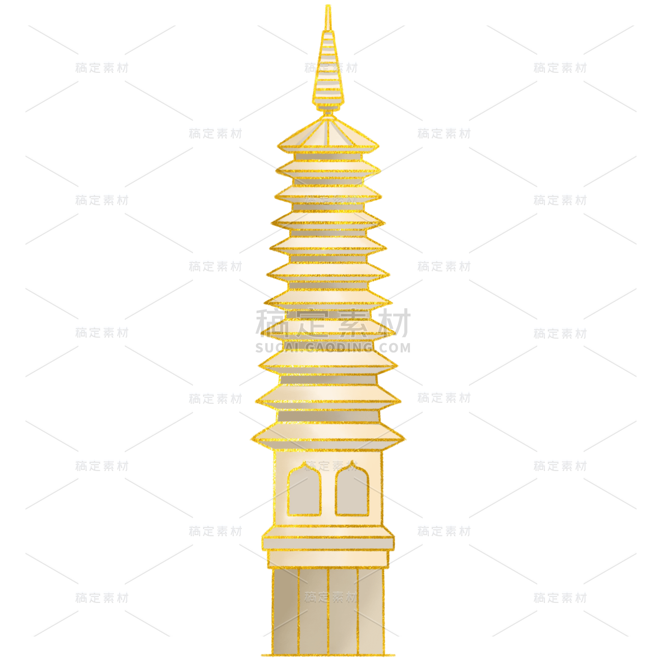 中国风建筑塔