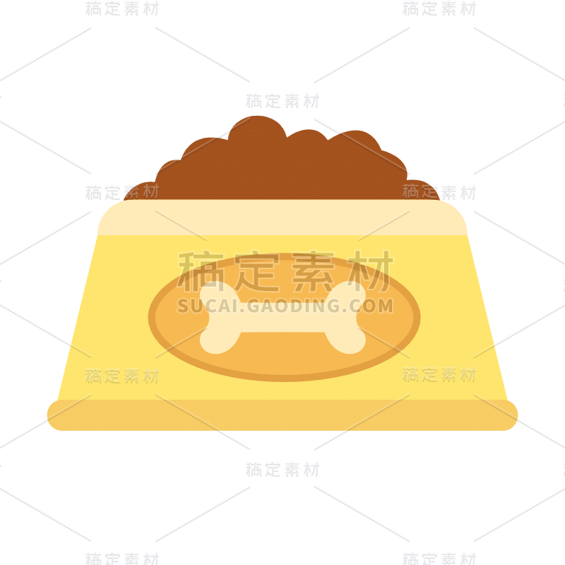 ICON-扁平宠物行业贴纸-狗粮