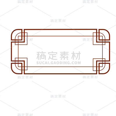 扁平中国风传统边框元素10