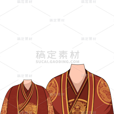 手绘-结婚证人物照片套版贴纸8