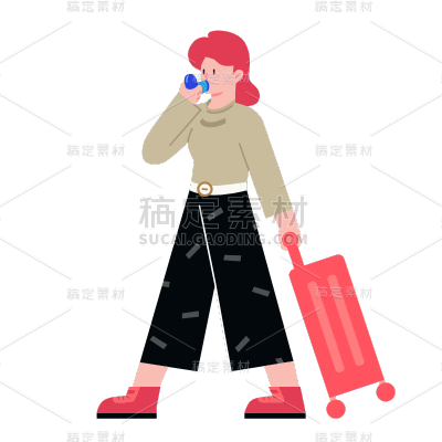 SVG-世界哮喘日哮喘人物元素