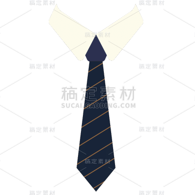 扁平风父亲节贴纸-SVG-领带
