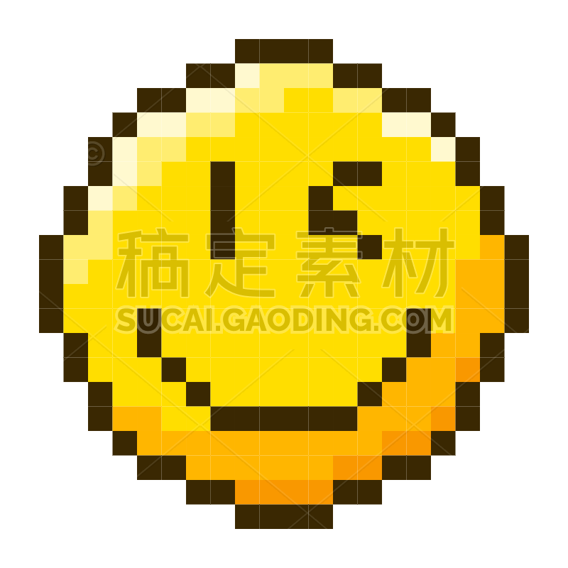 Smile Pixel Sticker