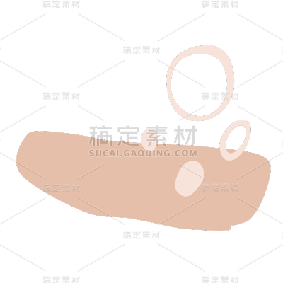 手绘-莫兰迪色块贴纸svg2