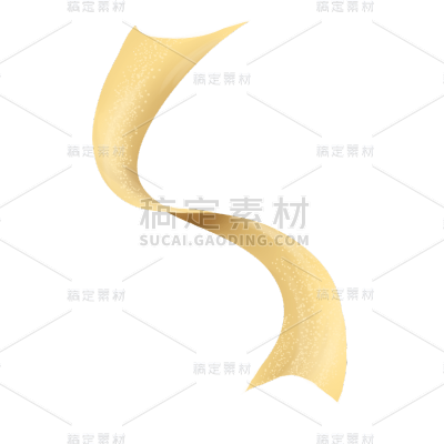 金色丝带绸带飘带