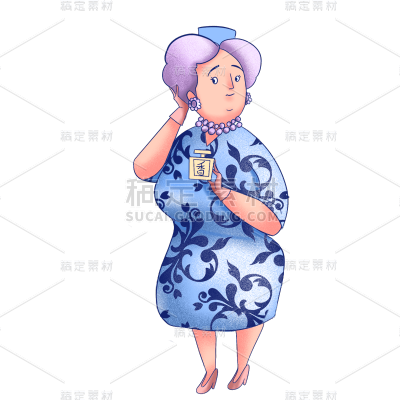 手绘-童话素材人物插画9