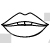 Lips Sticker Design