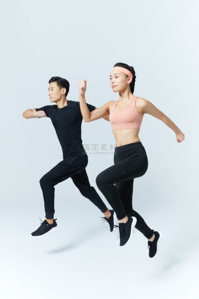 健身系列实景感室内双人运动健身