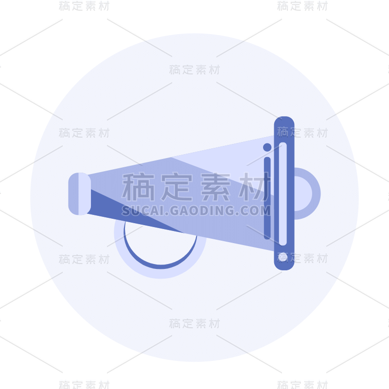 SVG-喇叭图标面性icon元素贴纸