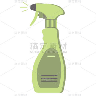 手绘-清洁工具家居生活贴纸4