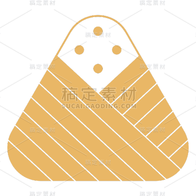 扁平-端午节氛围贴纸-SVG-粽子