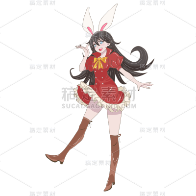 手绘-二次元动漫人物插画12