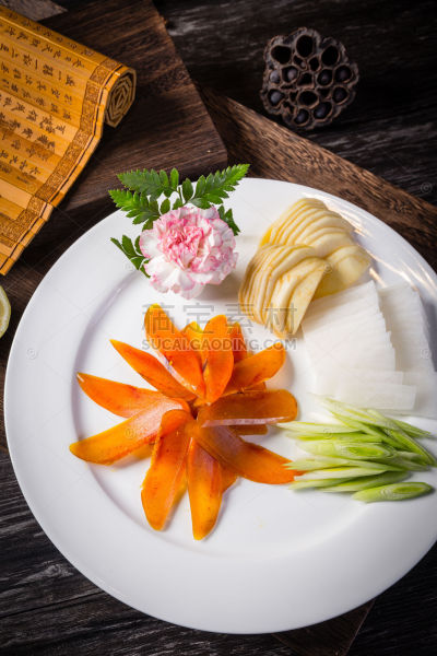 美食系列写实中餐家常菜食材蔬菜拼盘