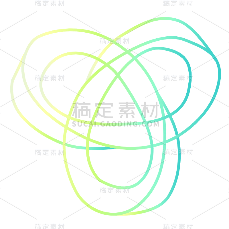 3D-渐变立体几何贴纸SVG-3