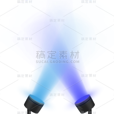 手绘-聚光灯光束装饰贴纸4