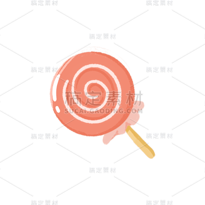 手绘风-儿童节美食元素-棒棒糖
