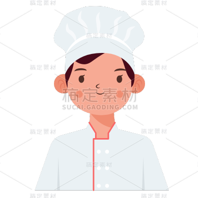 ICON-人物头像职业元素-厨师