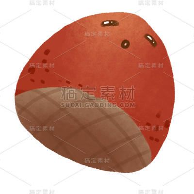 手绘-秋冬元素-板栗